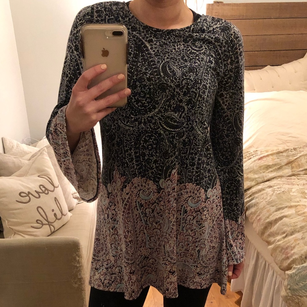 Love, Fire paisley print tunic (or dress)